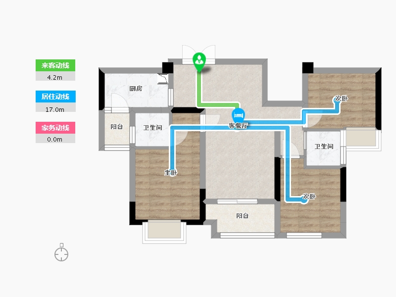 四川省-乐山市-铺金·翰林雲上-68.19-户型库-动静线