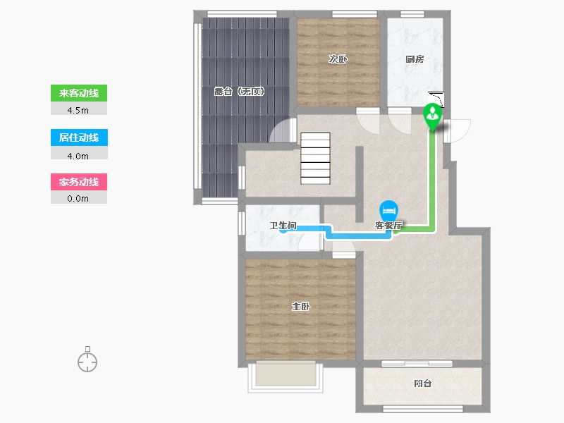 四川省-南充市-泰和盛世豪庭-88.21-户型库-动静线