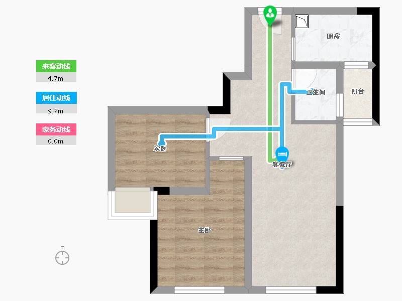 四川省-乐山市-东润·学府里-49.07-户型库-动静线