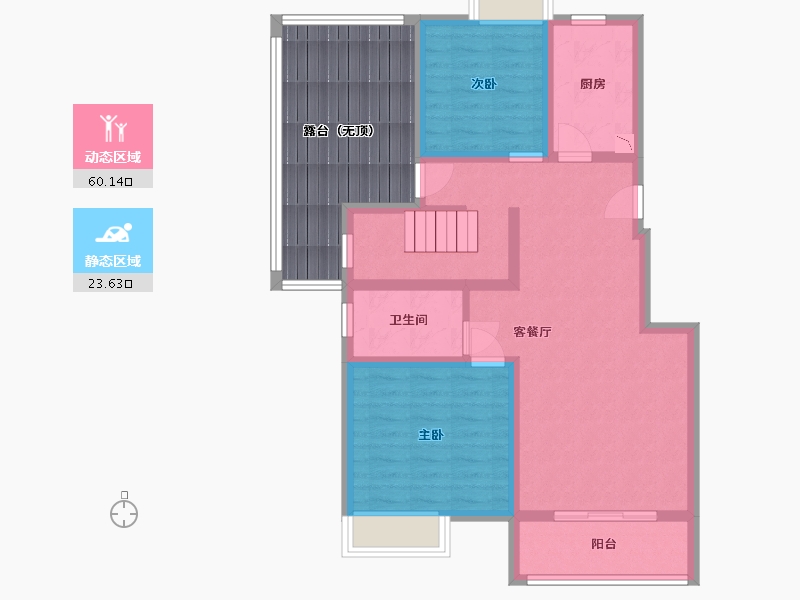 四川省-南充市-泰和盛世豪庭-89.56-户型库-动静分区