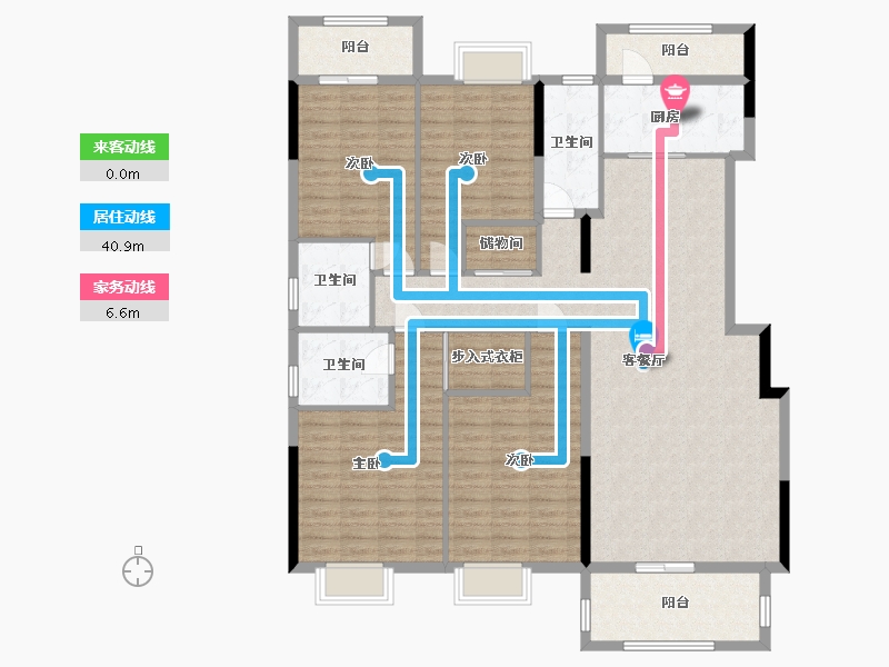 广西壮族自治区-南宁市-翡翠时光-151.60-户型库-动静线