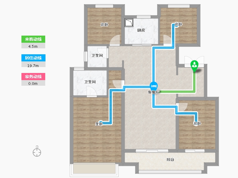 江苏省-宿迁市-和樾花园-106.29-户型库-动静线