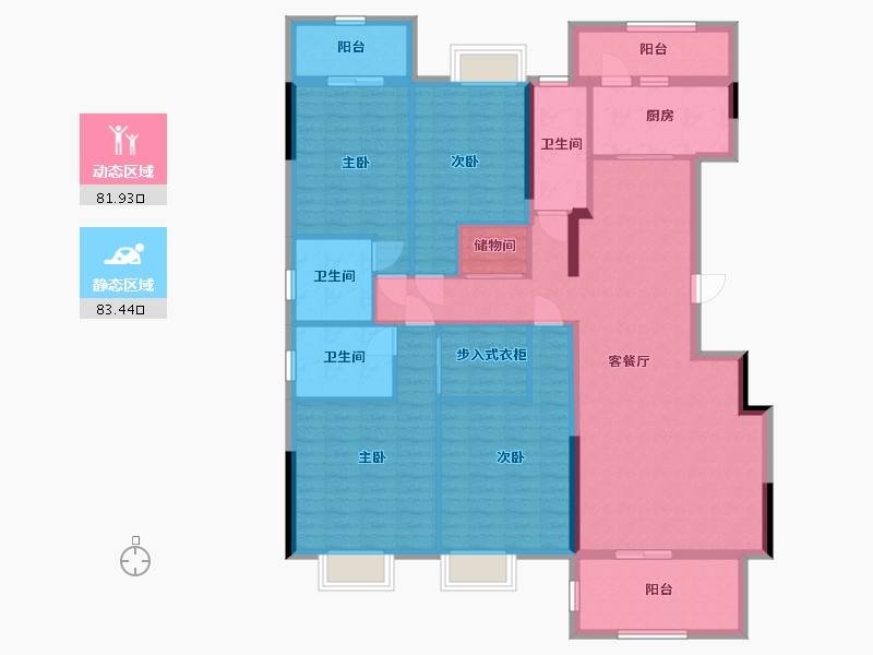 广西壮族自治区-南宁市-翡翠时光-149.16-户型库-动静分区