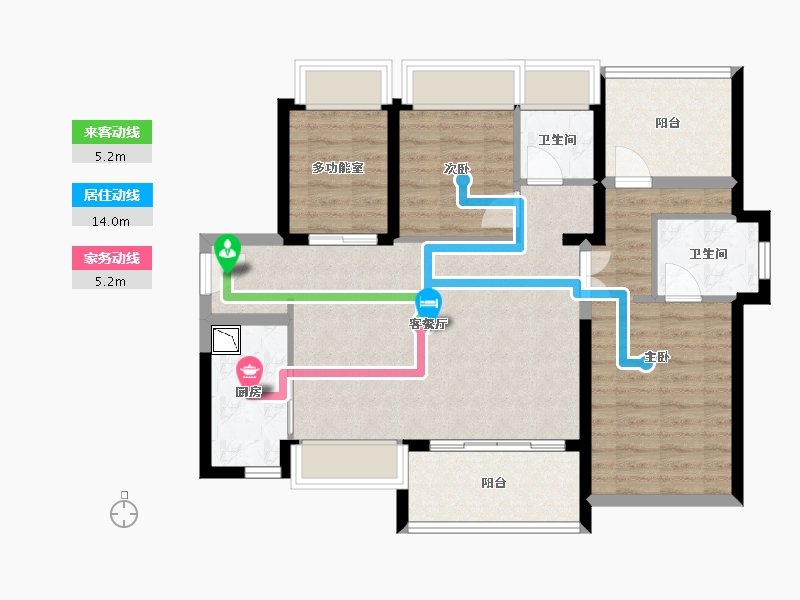 广东省-深圳市-远洋天著华府-85.94-户型库-动静线