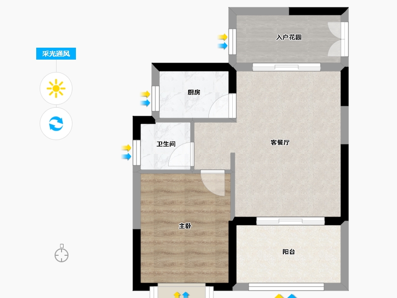 海南省-三亚市-山海和湾-44.41-户型库-采光通风