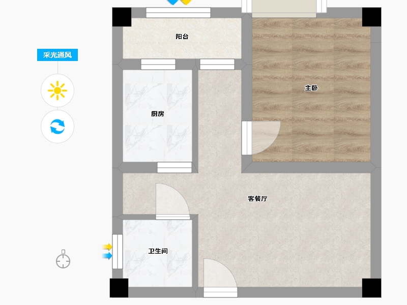 四川省-乐山市-圣地蓝山-33.52-户型库-采光通风