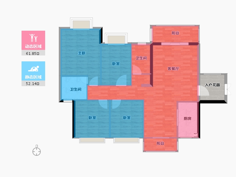 广西壮族自治区-百色市-迎龙嘉苑-109.35-户型库-动静分区