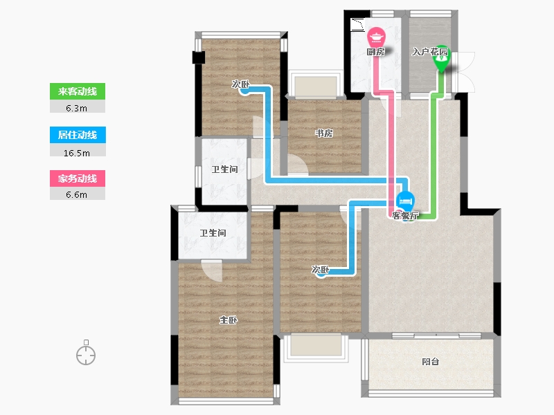 四川省-乐山市-麓城-116.66-户型库-动静线