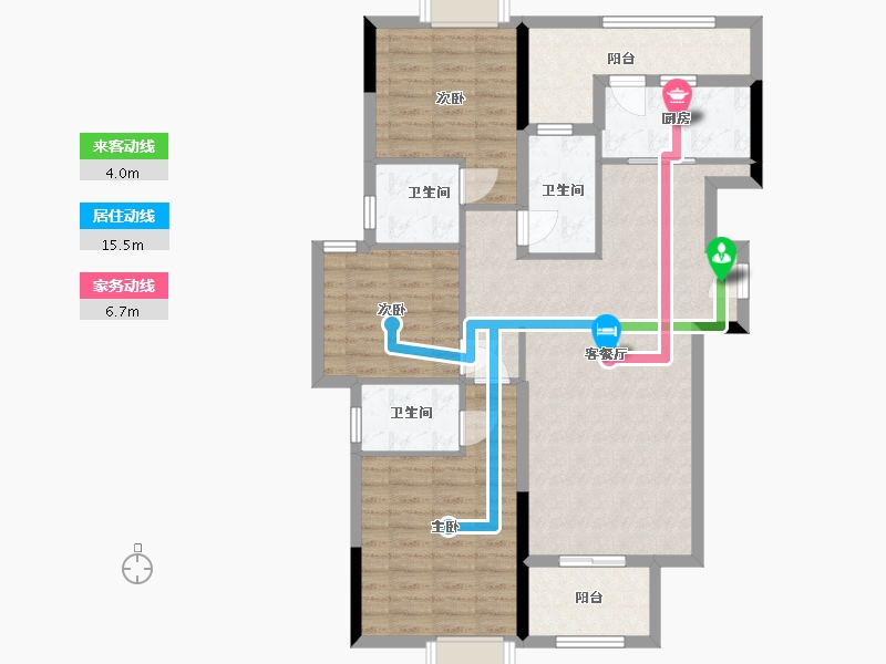 广西壮族自治区-南宁市-翡翠时光-99.03-户型库-动静线