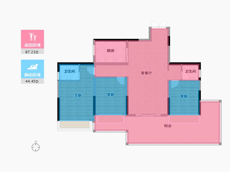 四川省-遂宁市-遂宁金融商业中心-莲韵-118.37-户型库-动静分区