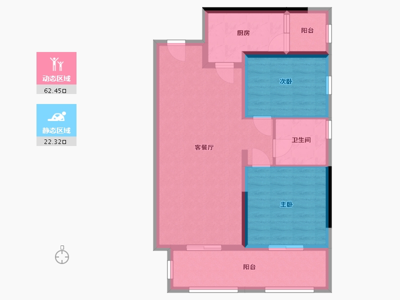 广西壮族自治区-南宁市-翡翠时光-75.69-户型库-动静分区