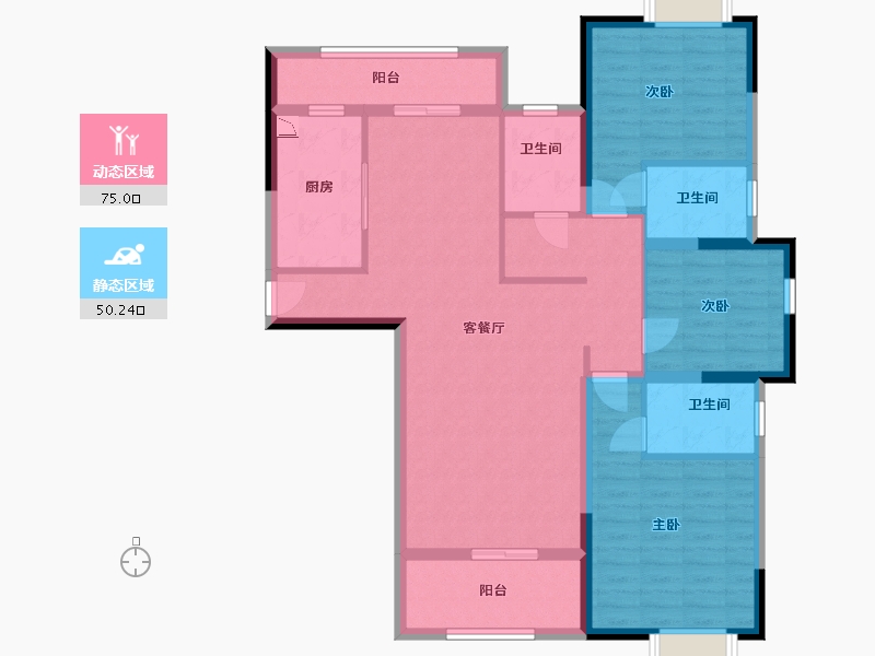 广西壮族自治区-南宁市-翡翠时光-111.86-户型库-动静分区