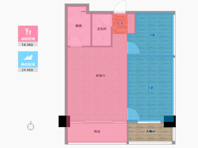 广东省-揭阳市-尚东明珠-91.94-户型库-动静分区