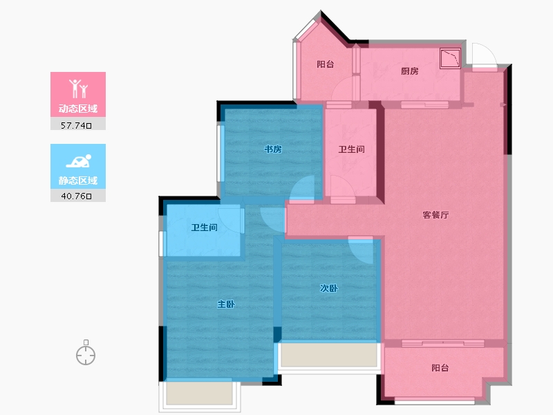 四川省-绵阳市-航民天府锦园-86.92-户型库-动静分区