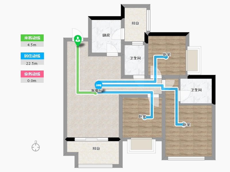 四川省-南充市-北辰壹号-77.31-户型库-动静线