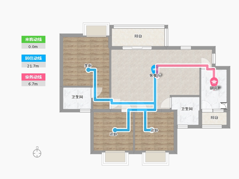 四川省-南充市-中虹国际-82.03-户型库-动静线