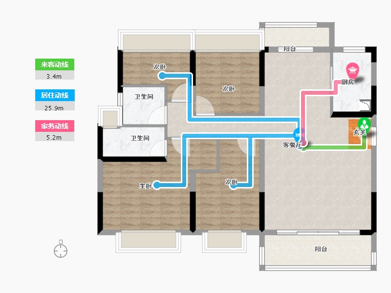 广东省-揭阳市-碧桂园·金域名府-113.60-户型库-动静线