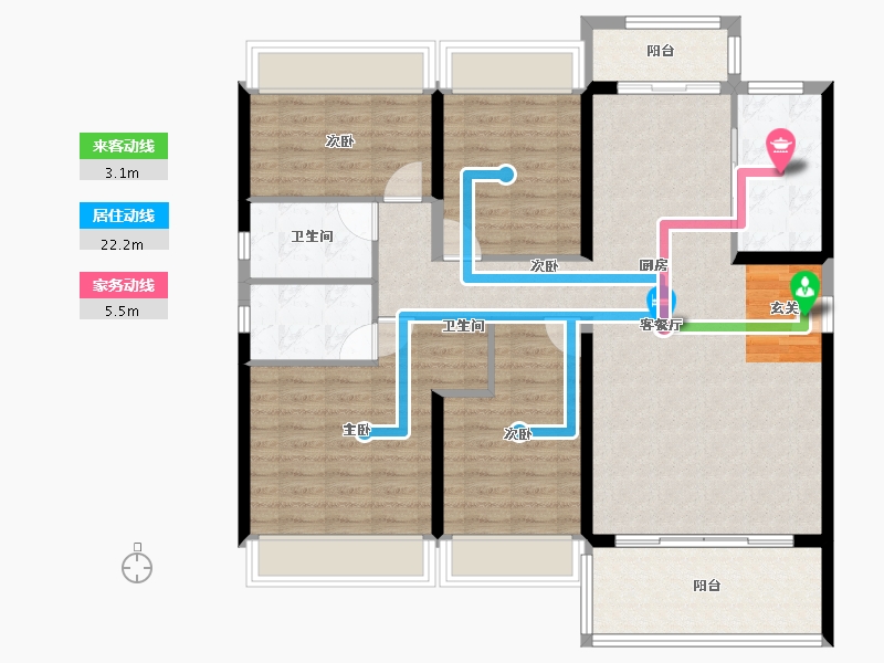 广东省-揭阳市-碧桂园江山帝景-114.40-户型库-动静线