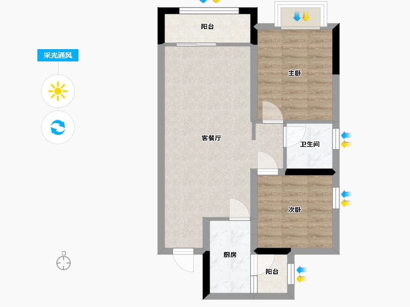 四川省-眉山市-中心城-56.15-户型库-采光通风