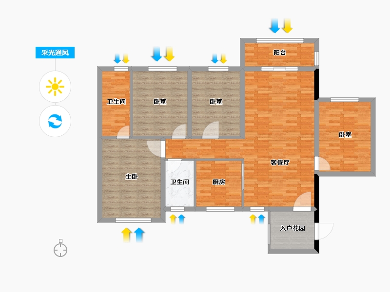 广西壮族自治区-百色市-靖西阳光城-114.48-户型库-采光通风