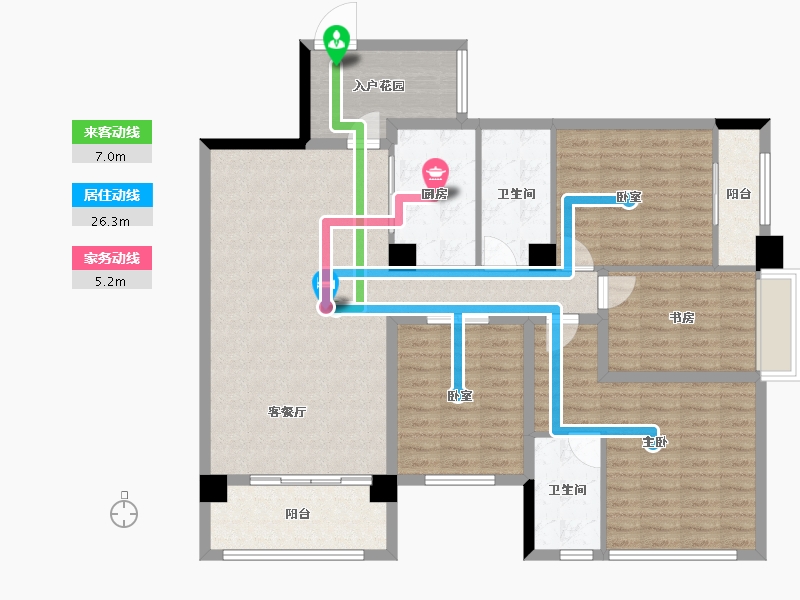 广西壮族自治区-百色市-靖西阳光城-125.23-户型库-动静线