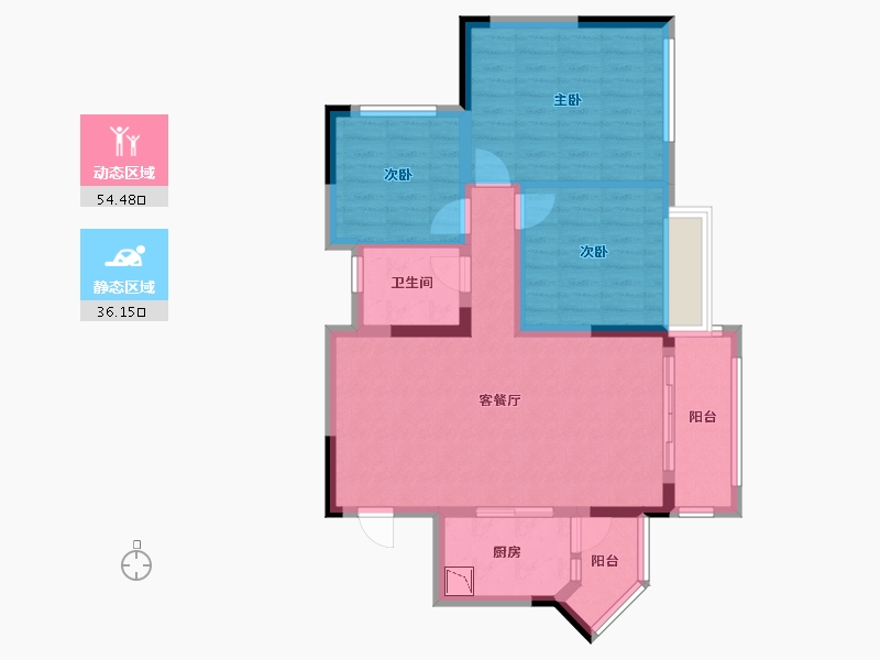 四川省-绵阳市-航民天府锦园-80.49-户型库-动静分区