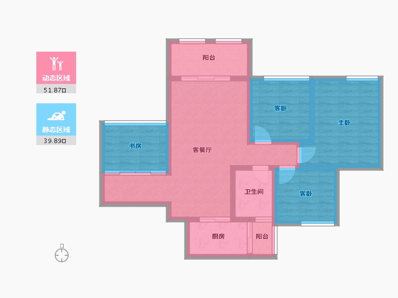 四川省-遂宁市-烨宇·锦绣江山-80.69-户型库-动静分区