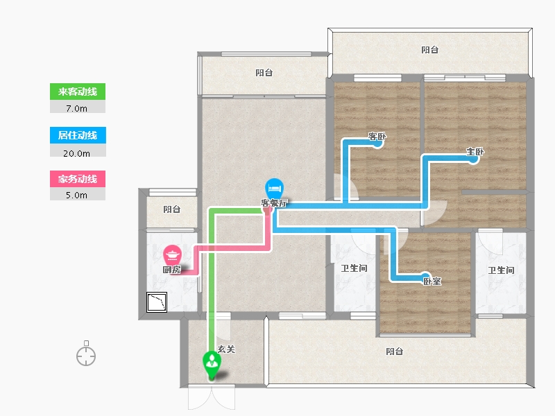 四川省-南充市-御星湾-110.90-户型库-动静线