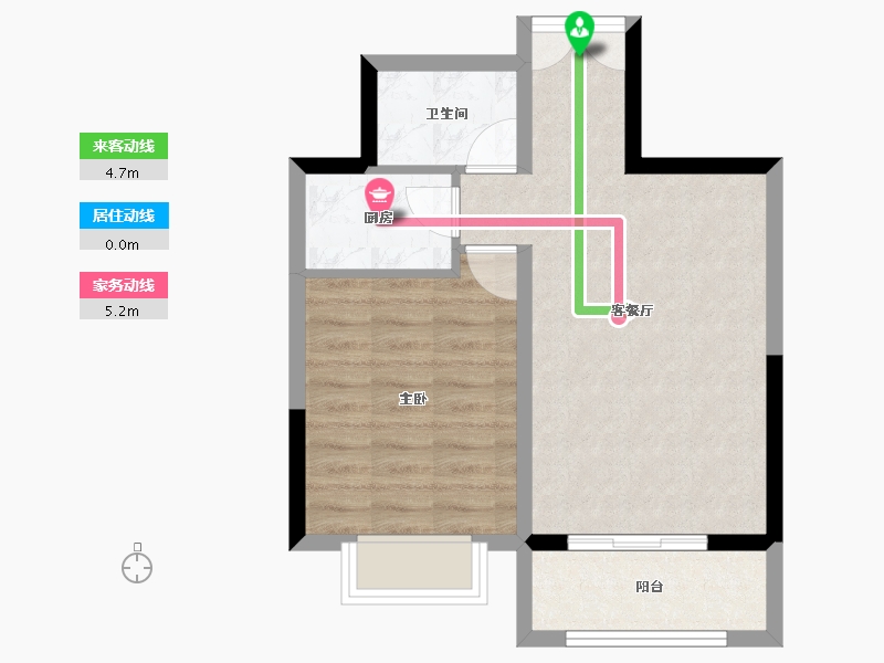 海南省-三亚市-天赐南湾-51.39-户型库-动静线