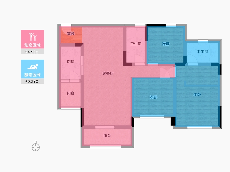 四川省-南充市-华邦天悦府-83.92-户型库-动静分区