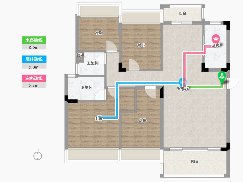 广西壮族自治区-桂林市-平乐碧桂园-106.84-户型库-动静线