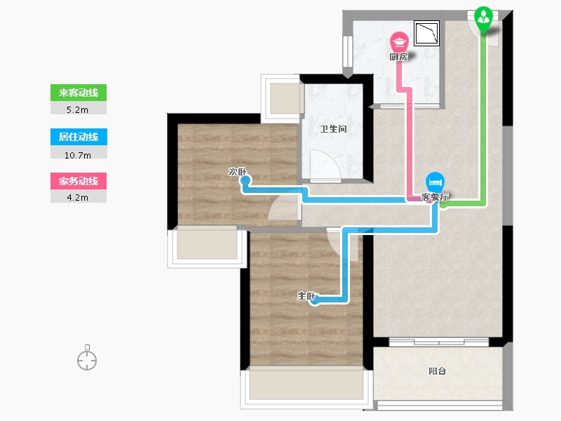 广东省-深圳市-特发天鹅湖畔-54.57-户型库-动静线