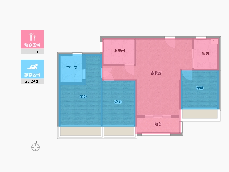 浙江省-湖州市-东宸府-73.13-户型库-动静分区