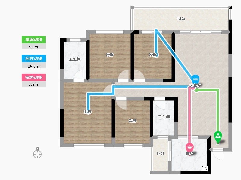 广西壮族自治区-桂林市-兴安彰泰学府-110.81-户型库-动静线