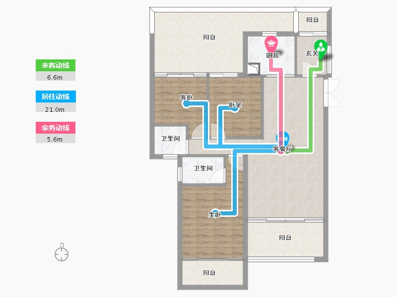 四川省-南充市-御星湾-111.44-户型库-动静线