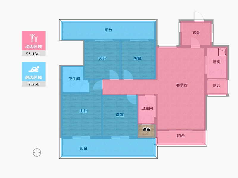 四川省-南充市-御星湾-116.46-户型库-动静分区