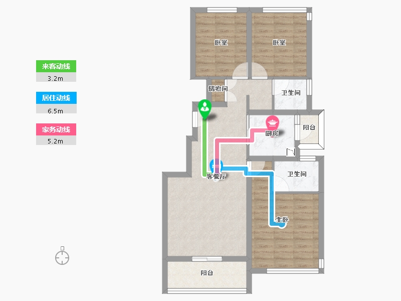 四川省-南充市-领地蘭台府-78.80-户型库-动静线