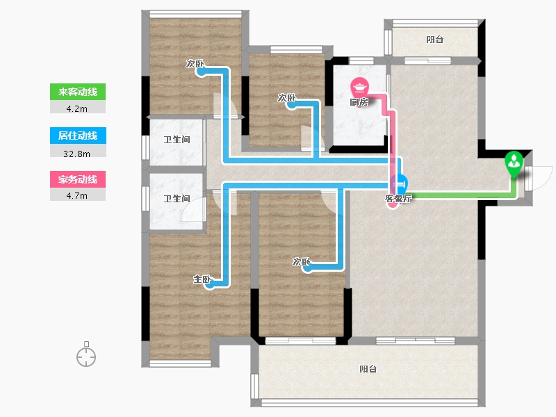 广西壮族自治区-桂林市-筑成时代春晓-112.57-户型库-动静线