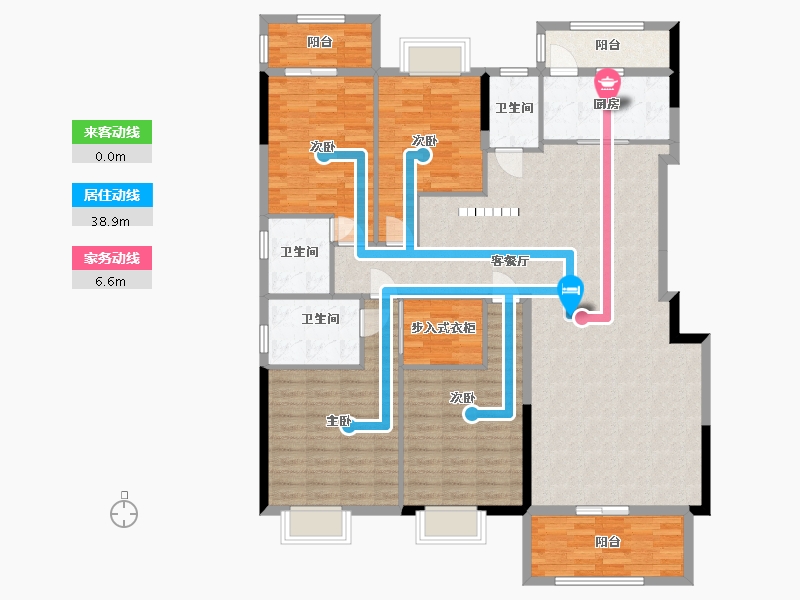 广西壮族自治区-南宁市-翡翠时光-153.04-户型库-动静线