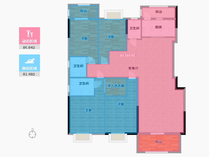 广西壮族自治区-南宁市-翡翠时光-153.04-户型库-动静分区