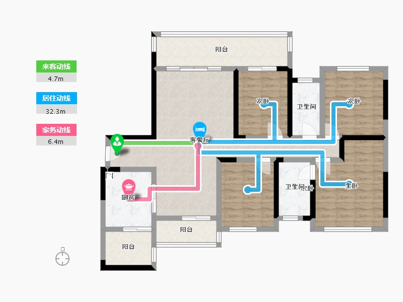 广西壮族自治区-桂林市-兴安彰泰学府-116.76-户型库-动静线