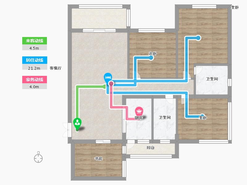 四川省-绵阳市-梓都国宾壹号-82.98-户型库-动静线