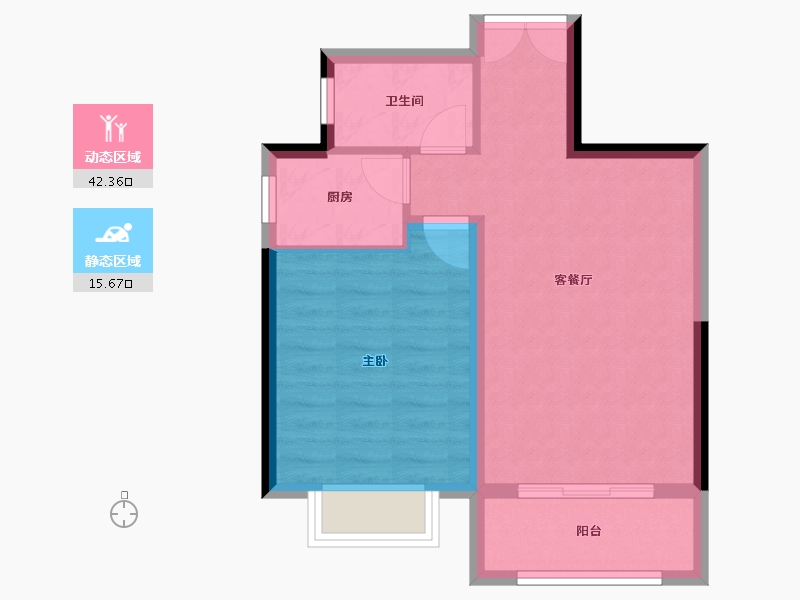 海南省-三亚市-天赐南湾-52.11-户型库-动静分区