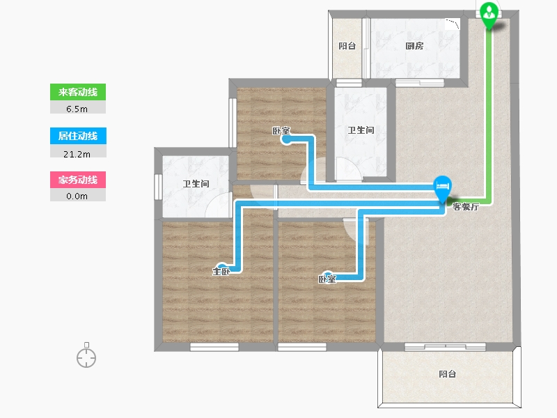 四川省-南充市-文博园-93.01-户型库-动静线