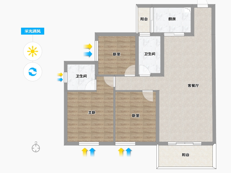 四川省-南充市-文博园-93.01-户型库-采光通风