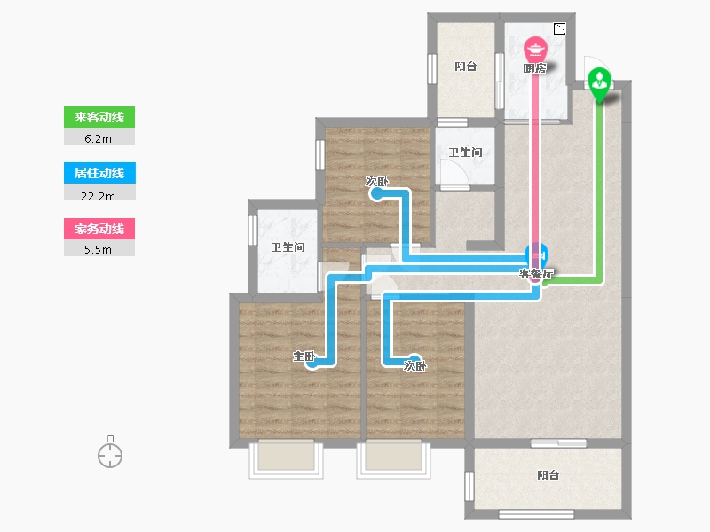 福建省-泉州市-津汇红树湾-92.81-户型库-动静线