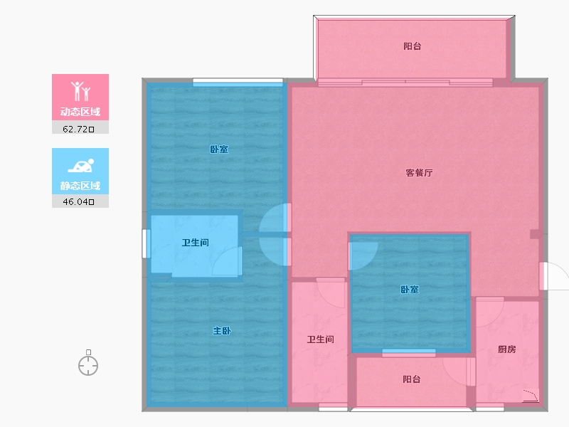 四川省-南充市-文博园-98.85-户型库-动静分区