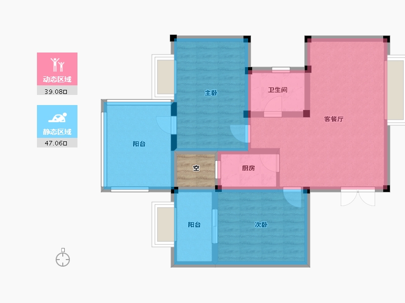 海南省-三亚市-石梅半岛-78.88-户型库-动静分区