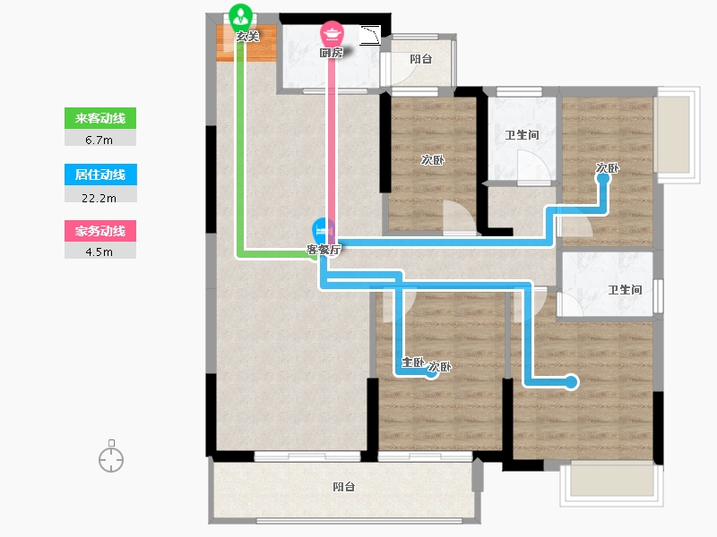 广西壮族自治区-南宁市-隆源学府-97.13-户型库-动静线