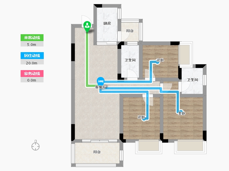 广西壮族自治区-桂林市-彰泰阳朔十里春风-74.04-户型库-动静线